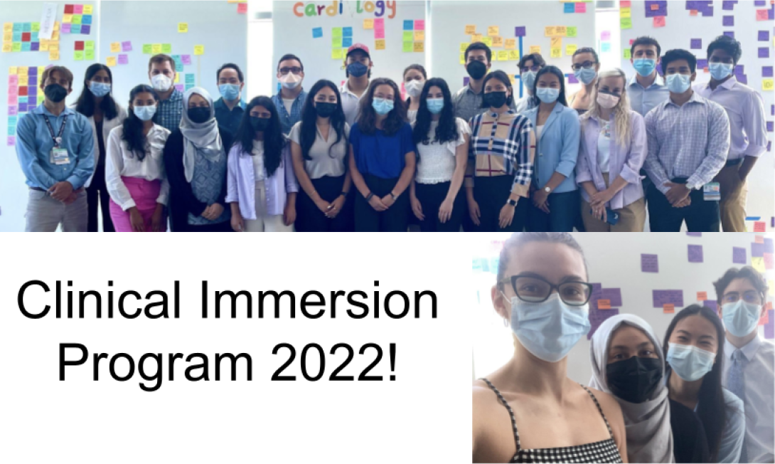 Clinical Immersion Program students group picture